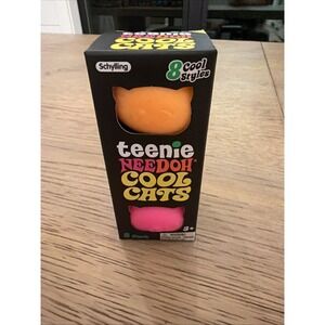 Schylling NeeDoh Teenie Cool Cat - Sensory Squeeze Toy - Contains 3 Mini...